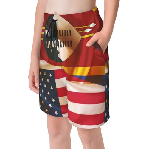 Men's Eswatini Swaziland Swim Trunks Quick Dry for Swimming, Beach Bathing Durable Men's Swimming Shorts with Comfort Fit4