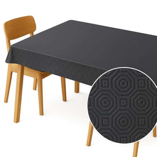Nappe Bulgomme PVC 140 cm anthracite protectrice antidérapante découpée - 5