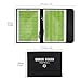 Tobefore Portable PU Leather Cover Soccer Coaching Clipboard Tactical Magnetic Board Kit with Dry Erase, Marker Pen, Magnet Buttons, Color Football Board