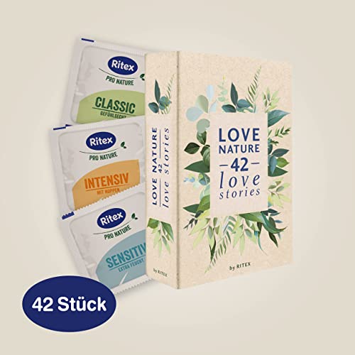 Ritex Pro Nature Kondom-Box, vegan, natürlich nachhaltige Vielfalt für mehr Abwechslung, 42 Stück, Made in Germany – Bild 6
