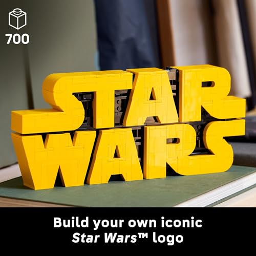 LEGO Star Wars Brick-Built Star Wars Logo - Building Set for Adults 18+ - Star Wars Gift Idea for Birthdays - Collectible DIY Model Kit - Home Decor Idea for Fans of The Movie Series - 75407 - image 2
