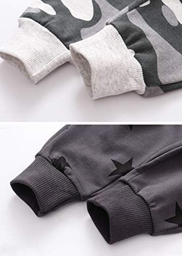 Image of Little Boys Jogger Pants Toddler Boys' Drawstring Elastic Waist Cotton Casual Sweatpants 1PC / 2 PCS Set