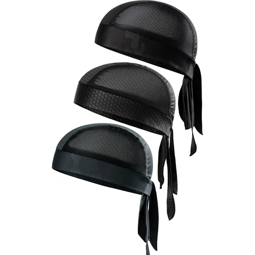 Image of Skull Caps for Men Cooling Bandana Cap Helmet Liner Hat Running Beanie