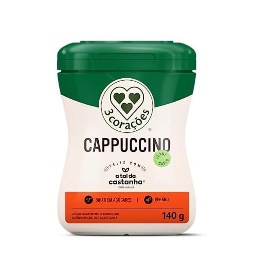 3 Corações Cappuccino Com Leite Vegetal Pote 140G