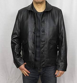 Amazon.co.jp: 革ジャン A-1タイプ コサックジャケット レザー