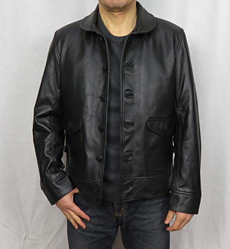 Amazon.co.jp: 革ジャン A-1タイプ コサックジャケット レザー