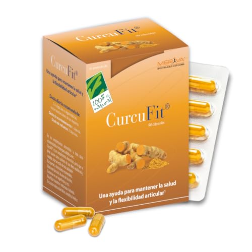 CurcuFit®   1000 mg Curcumina Meriva® Concentrada  Para 3 Meses  Multiplica x30 la Absorción   Antiinflamatorio Natural   Cúrcuma en Cápsulas   Mejora la Salud Ósea y Articular   100% Natural
