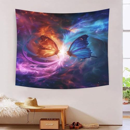 Tapisserie murale papillons 3D pour créer un cocon zen dans votre salon