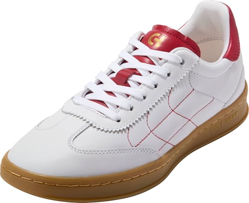 Cole Haan Women's Grandprø Breakaway Sneakers, White/Rio Red, 10.5-B US
