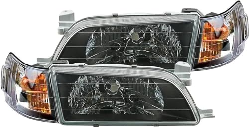 Clignotants avant noirs étanches pour Toyota Corolla AE100 E100 1992-1995