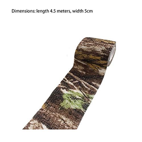 Sqxaldm Camo Tape Stoff Tarnung Wasserfest Camouflage Tape Wrap Outdoor Tarnband Selbsthaftend Jagd Gewebe Band Tarnung Selbstklebende Schutz Camouflage Tape Wrap Tactical Camo Form Multi funktionale – Bild 7