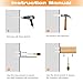 Heavy Duty Shelf Brackets 8 Inch (6 Pack), Rustic L Floating Shelf Brackets, Wall Shelf Bracket for DIY Decorative with Mounting Hardware