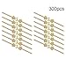 Chandelier Connectors Clips Pins, 300PCS Bow Tie Crystals Connector, Fastening Lamp Part Tool for Crystals Parts Replace (Golden)