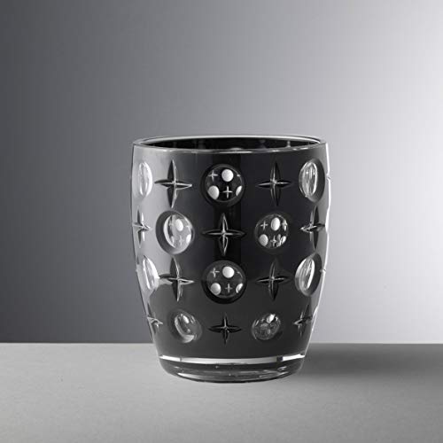 Set 6 vasos Mario Luca Giusti Super Star negros
