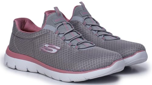 Skechers Womens Skechers Summits Sneaker, Grey, 4 UK 7 US