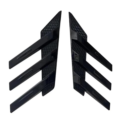 Persiennes fenêtre et accessoires décoratifs extérieurs glossy black universels pour auto