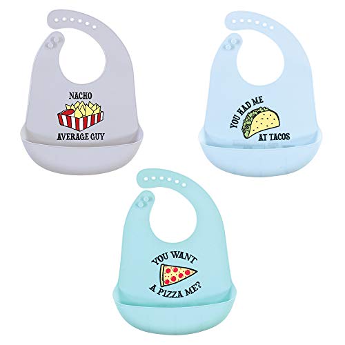 Bavoirs en silicone Hudson Baby Fast Food de taille unique pour bébé