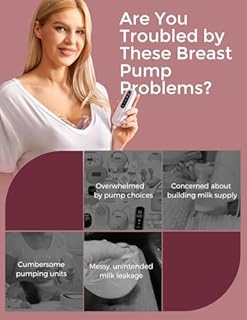 Momcozy Breast Pump V2 Pro Ultra-Lightweight, Hands-Free & Portable Wearable Pump with Upgraded Integrated DoubleFit Flange, Quiet & Leak-Proof Electric Pump, 3 Modes|9 Levels, 17/19/21/24mm