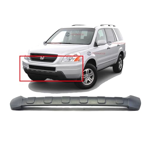 Image of FitParts Compatible with Honda Pilot 2003-2005 Front Bumper Cover | Textured, OEM 71110S9VA00ZB, HO1015101
