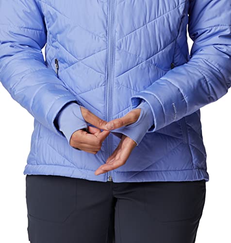 Image of Columbia Women's Omni-Heat Reflective Heavenly Hooded Hiking & Trekking Down Standard Length Jacket