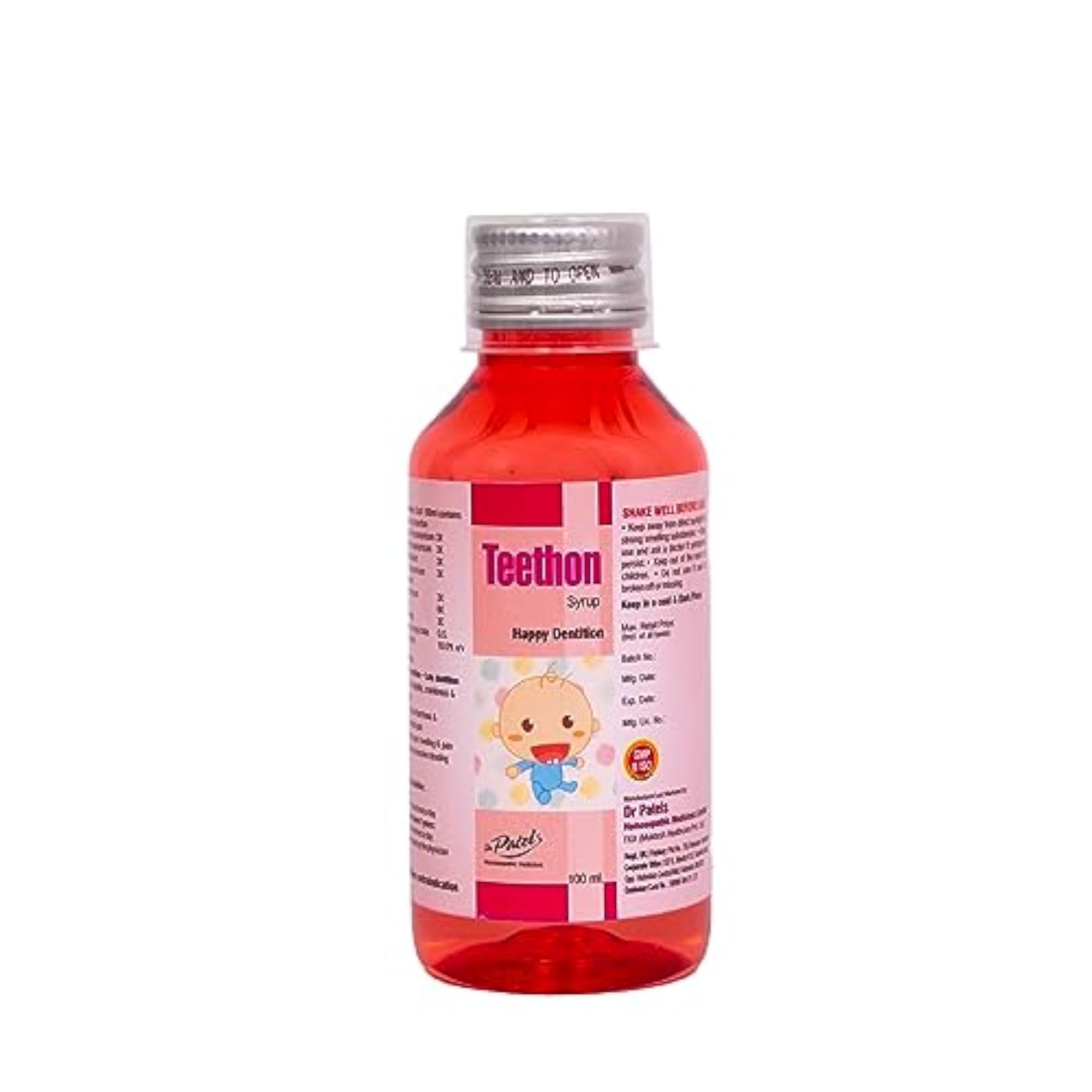 Dr Patel's Homeopathic Teethon Syrup, 3Pcs