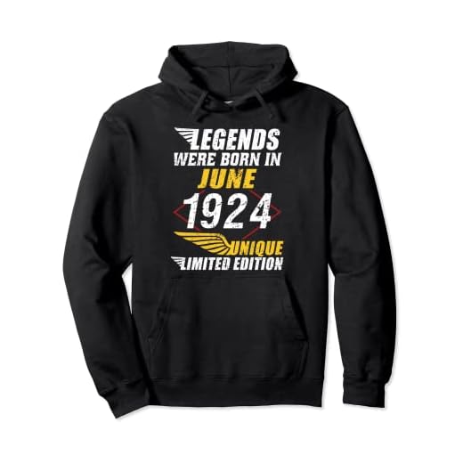 Cumpleaños Junio 1924 Edición Limitada Regalo Legend June Sudadera con Capucha