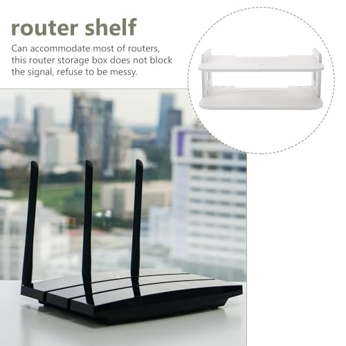 Estante de pared para router para acabar con el desorden de cables 4