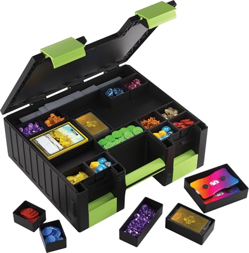 Gamegenic | Game Castle Black/Green | Game Accessory and Card Storage Container - 7