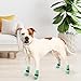 KOOLTAIL Anti Slip Dog Socks for Hot/Cold Pavement to Prevent Licking Paws, Dog Boots&Paw Protector with Grippers for Hardwood Floors,Traction Control No Twist Booties for Small Medium Large Dogs M