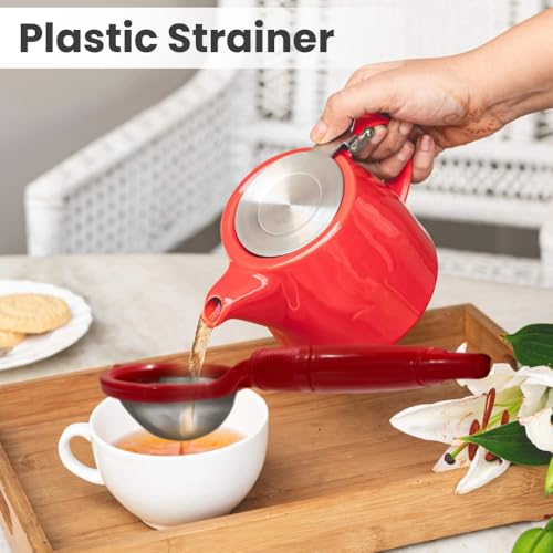 Image of Plastic Tea Strainer, Fine Mesh Sieve for Tea, Coffee, Milk & Green Tea | Kitchen Tea Strainer Sieve Chalni /Channi (Multicolour)