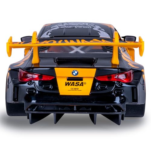 JAMARA 402627 BMW M4 GT3 Diecast 1:24 inkl. Knopfzellen - Modellauto Spielzeug, Kinder Car, Model Miniatur Fahrzeuge, Geschenkidee f&uuml;r Kinder, T&uuml;ren Manuell &ouml;ffnen/schlie&szlig;en