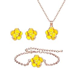03_Yellow Necklace+Earrings+Bracelet