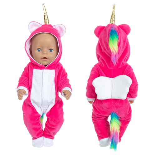 Roupas para bonecas para bebé, roupa de bonecas para bonecas para bebé 35-43 cm, conjunto de roupa de boneca, conjunto de disfarce de boneca para meninos e meninas, acessórios para bonecas (não