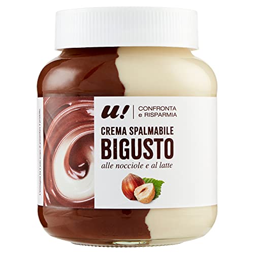 U! Confronta e Risparmia Crema Spalmabile Bigusto alle Nocciole e al Latte, 400g