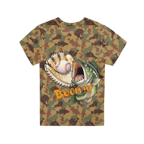 Image of Renewold Kids Novelty T-Shirt for Girls Boys Short Sleeve Crewneck Summer Tee Soft Breathable Graphic Shirt for Age 2-16