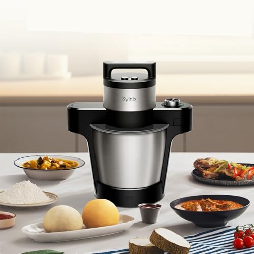Comparison: Best Food Processor For Pounded Yam 8 Syinix Swallow Maker Eco Compact Automatic African Food SwallowMixer for Fufu, Banku, Ugali Amala, Semolina, Mashed Potatoes and Pounded Yam with Non-Stick 1.5L Bowl