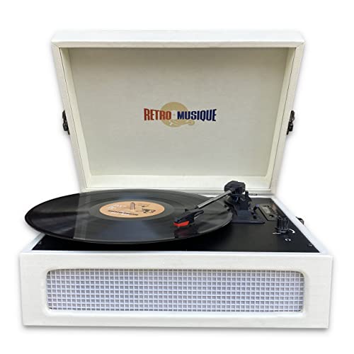 Retro Musique Lecteur de disque vinyle portable Bluetooth avec radio FM et haut-parleurs intégrés inclus 1 x USB 4 Go… - Les Beatles, Paul McCartney, John Lennon, RIngo Starr, George Harrison Retro Musique Lecteur de disque vinyle portable Bluetooth avec radio FM et haut-parleurs intégrés inclus 1 x USB 4 Go…
