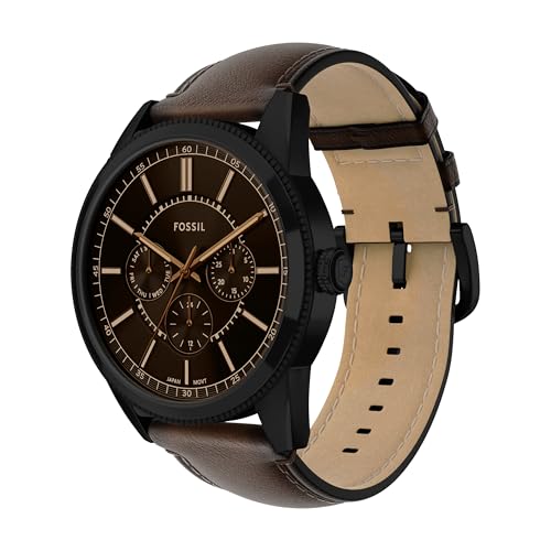 Image of Fossil Pearson Brown Quartz Leather Watch FS6138