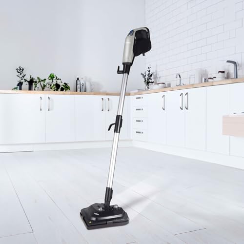 Tower T134001PL TSM12 Multi-Functional 12-in-1 Steam Mop with 12 Accessories, Detachable Handheld Function, Detachable Water Tanks, Black & Platinum