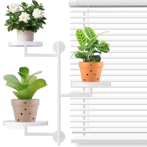 Étagère murale décorative pour plantes et fleurs de balcon blanc - 2