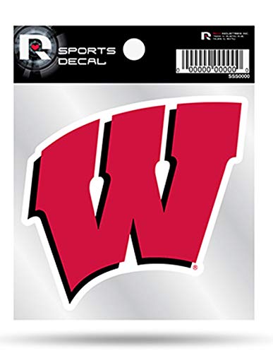 Wisconsin badgers premium 4x4 decal with clear backing …