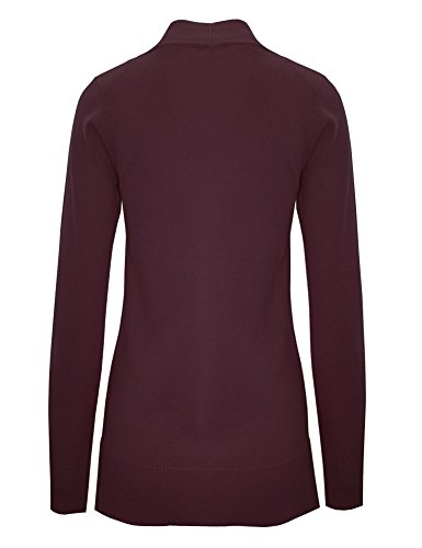 Image of Cielo Women's Solid Basic Open Front Pockets Knit Sweater Cardigan