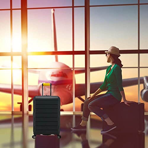Image of Luggage Handle Wrap For Suitcase Unique Luggage Identifiers /Tag /Spotter /Marker For Travel Accessories ariport baggage briefcase -Yellow