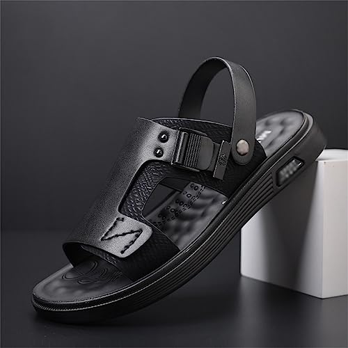 Black Korean Version Of Trendy Outdoor Beach Casual Slippers2