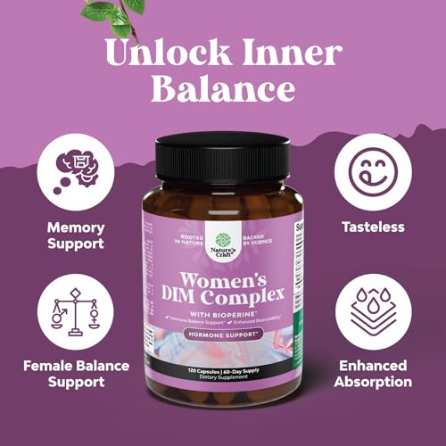 Potent DIM Supplement for Women - Hormone Balance for Women with DIM and Black Pepper Menopause Support and PMS Relief - Menopause Supplements Extra Strength 300mg per Serving - 120 Count - Image 6