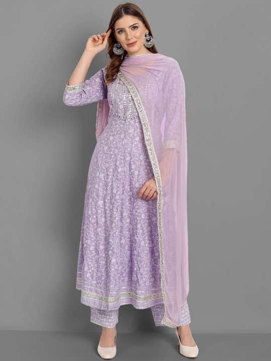 Rayon Anarkali Indian Kurti For Women Summer Dress Kurta Pant With Dupatta Set Pakistani Kurta2
