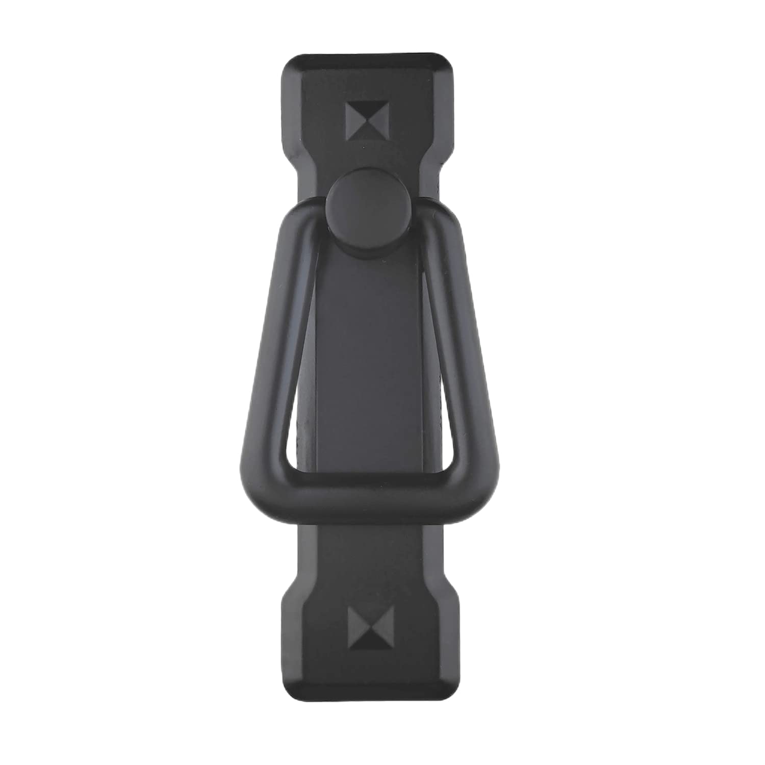 WenRan Small Vertical Matt Black Drawer Pull Centers: 2 1/4" Handle Ring Handle for Antique Cabinet Door, Dresser Drawer, Desk Reproduction Furniture Hardware (10)