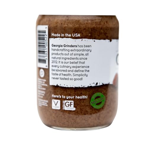 Image of Georgia Grinders Pecan Butter Spread, Whole30 Approved, Non-GMO, Gluten Free, No Palm Oil, No Added Sugar, Paleo and Vegan Friendly, 12 Ounce (1 Pack)