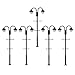 LYM60 5pcs Model Railway 1:87 HO Scale 65mm or 2.56inch Two-Heads Street Light Lamp LEDs
