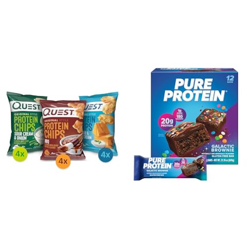 Quest Nutrition Protein Chips y Barras Pure Protein Brownie miniatura 1